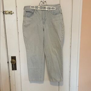 Madewell Petite Light Blue Perfect Curvy Vintage Ankle Jeans